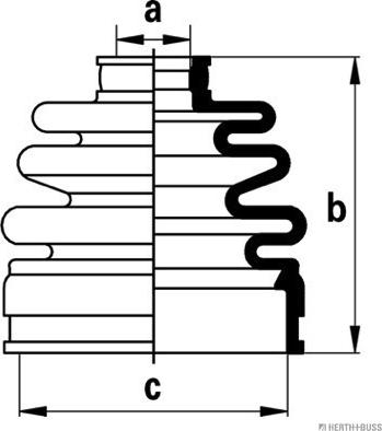 Herth+Buss Jakoparts J2880303 - Bellow, drive shaft autospares.lv