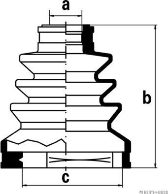 Herth+Buss Jakoparts J2881000 - Bellow, drive shaft autospares.lv