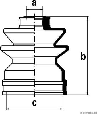 Herth+Buss Jakoparts J2881008 - Bellow, drive shaft autospares.lv