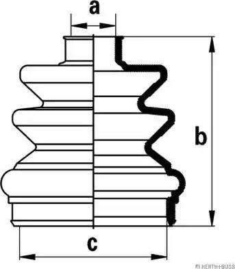 Herth+Buss Jakoparts J2881014 - Bellow, drive shaft autospares.lv