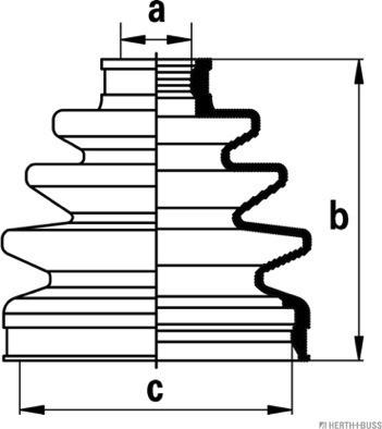 Herth+Buss Jakoparts J2881029 - Bellow, drive shaft autospares.lv