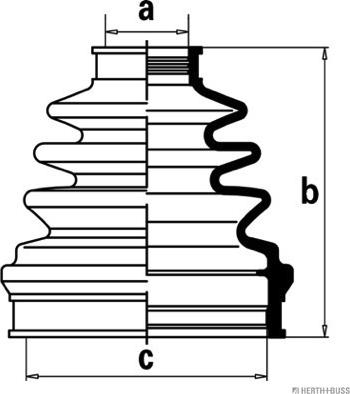 Herth+Buss Jakoparts J2881023 - Bellow, drive shaft autospares.lv
