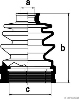 Herth+Buss Jakoparts J2888010 - Bellow, drive shaft autospares.lv