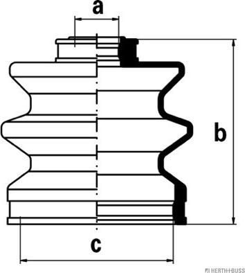 Herth+Buss Jakoparts J2883000 - Bellow, drive shaft autospares.lv
