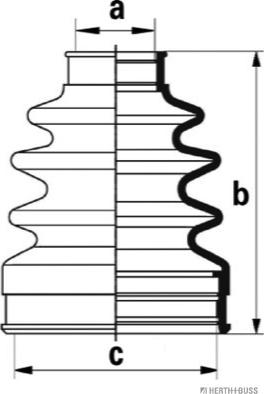 Herth+Buss Jakoparts J2883018 - Bellow, drive shaft autospares.lv