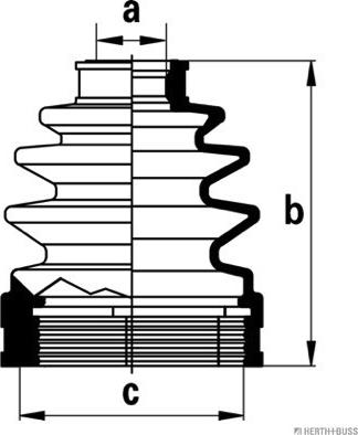 Herth+Buss Jakoparts J2883012 - Bellow, drive shaft autospares.lv
