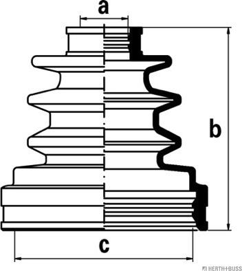 Herth+Buss Jakoparts J2882009 - Bellow, drive shaft autospares.lv