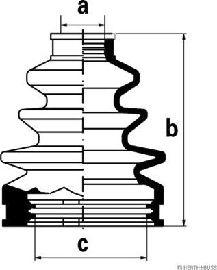 Herth+Buss Jakoparts J2882005 - Bellow, drive shaft autospares.lv