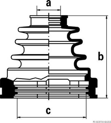 Herth+Buss Jakoparts J2882006 - Bellow, drive shaft autospares.lv