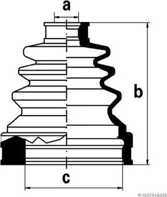 Herth+Buss Jakoparts J2882007 - Bellow, drive shaft autospares.lv