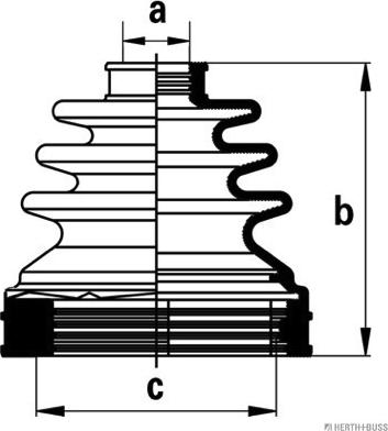 Herth+Buss Jakoparts J2882018 - Bellow, drive shaft autospares.lv