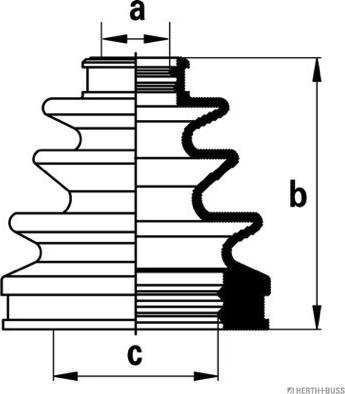 Herth+Buss Jakoparts J2882020 - Bellow, drive shaft autospares.lv