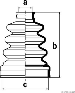 Herth+Buss Jakoparts J2887004 - Bellow, drive shaft autospares.lv