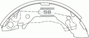 Hi-Q SA096 - Brake Shoe Set autospares.lv