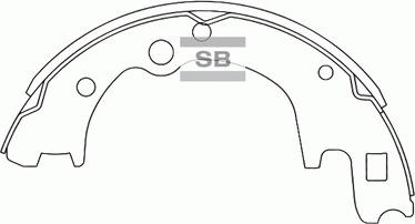 Hi-Q SA045 - Brake Shoe Set autospares.lv