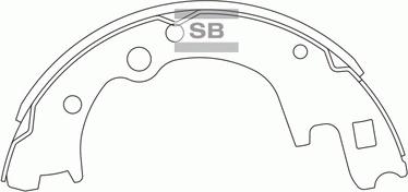 Hi-Q SA140 - Brake Shoe Set autospares.lv