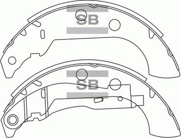 Hi-Q SA158 - Brake Shoe Set autospares.lv