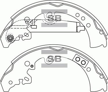 Hi-Q SA167 - Brake Shoe Set autospares.lv