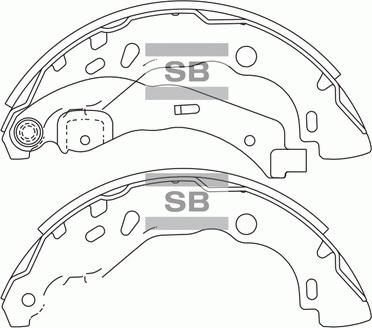 Hi-Q SA177 - Brake Shoe Set autospares.lv