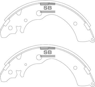 Hi-Q SA240 - Brake Shoe Set autospares.lv