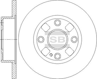 Hi-Q SD4445 - Brake Disc autospares.lv