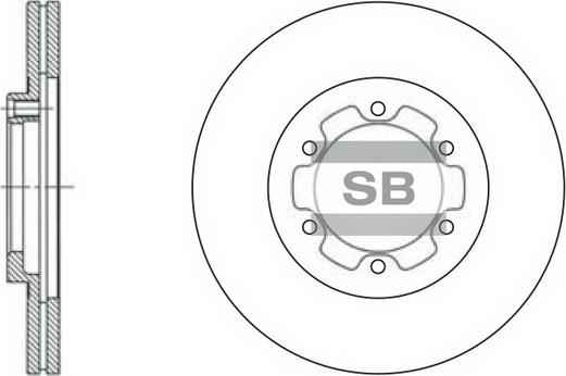 Hi-Q SD4501 - Brake Disc autospares.lv