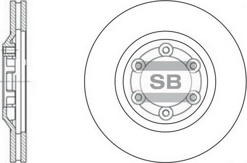 Hi-Q SD4502 - Brake Disc autospares.lv