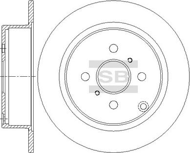 Hi-Q SD4698 - Brake Disc autospares.lv