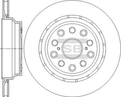 Hi-Q SD4654 - Brake Disc autospares.lv