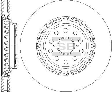 Hi-Q SD4655 - Brake Disc autospares.lv