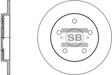 Hi-Q SD4616 - Brake Disc autospares.lv