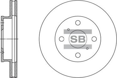 Hi-Q SD4613 - Brake Disc autospares.lv