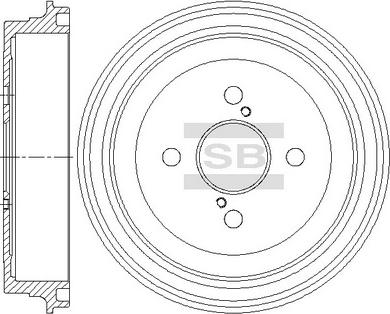 Hi-Q SD4635 - Brake Drum autospares.lv