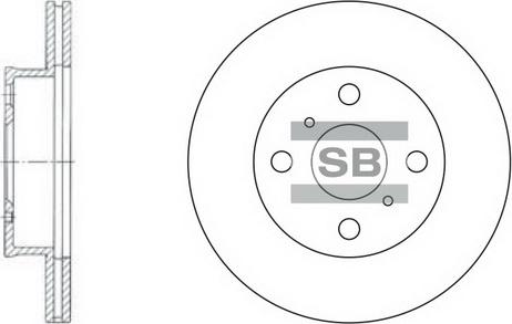 Hi-Q SD4009 - Brake Disc autospares.lv