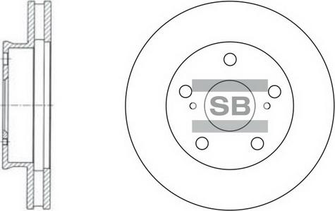 Hi-Q SD4007 - Brake Disc autospares.lv