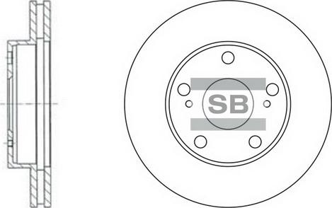 Hi-Q SD4024 - Brake Disc autospares.lv