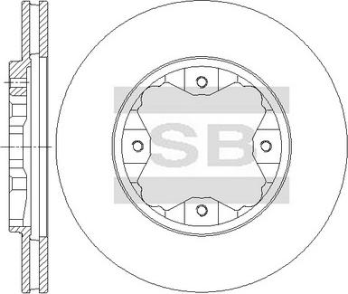 Hi-Q SD4108 - Brake Disc autospares.lv