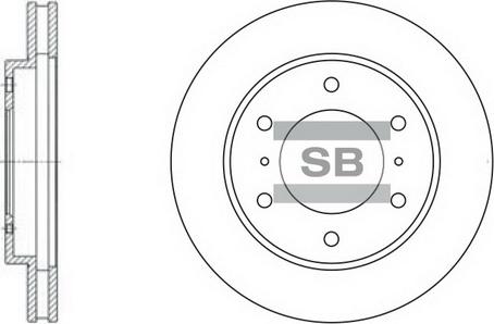 Hi-Q SD4306 - Brake Disc autospares.lv