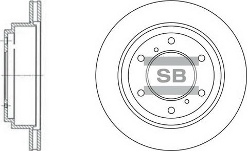 Hi-Q SD4307 - Brake Disc autospares.lv