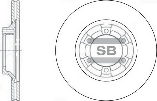 Hi-Q SD4313 - Brake Disc autospares.lv