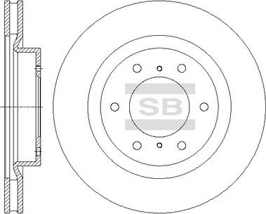 Hi-Q SD4324 - Brake Disc autospares.lv