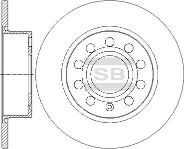 Hi-Q SD5406 - Brake Disc autospares.lv