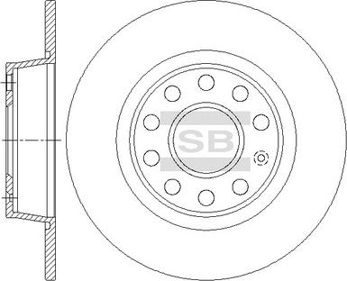 Hi-Q SD5411 - Brake Disc autospares.lv