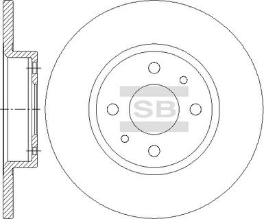 Hi-Q SD5508 - Brake Disc autospares.lv