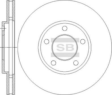 Hi-Q SD5524 - Brake Disc autospares.lv