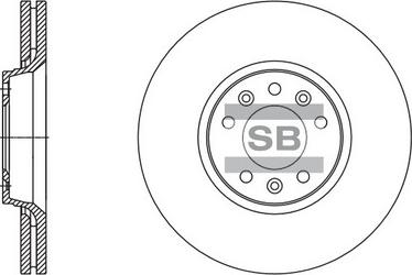 Hi-Q SD5004 - Brake Disc autospares.lv