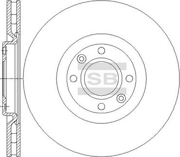 Hi-Q SD5005 - Brake Disc autospares.lv