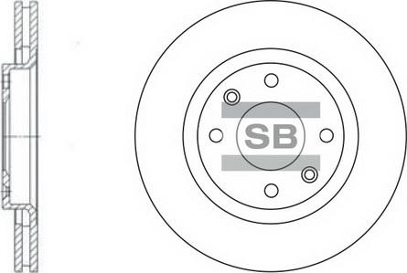 Hi-Q SD5001 - Brake Disc autospares.lv