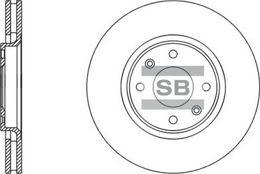 Hi-Q SD5003 - Brake Disc autospares.lv