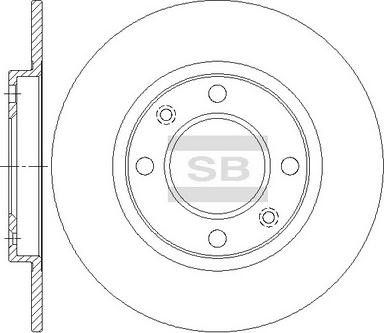 Hi-Q SD5007 - Brake Disc autospares.lv